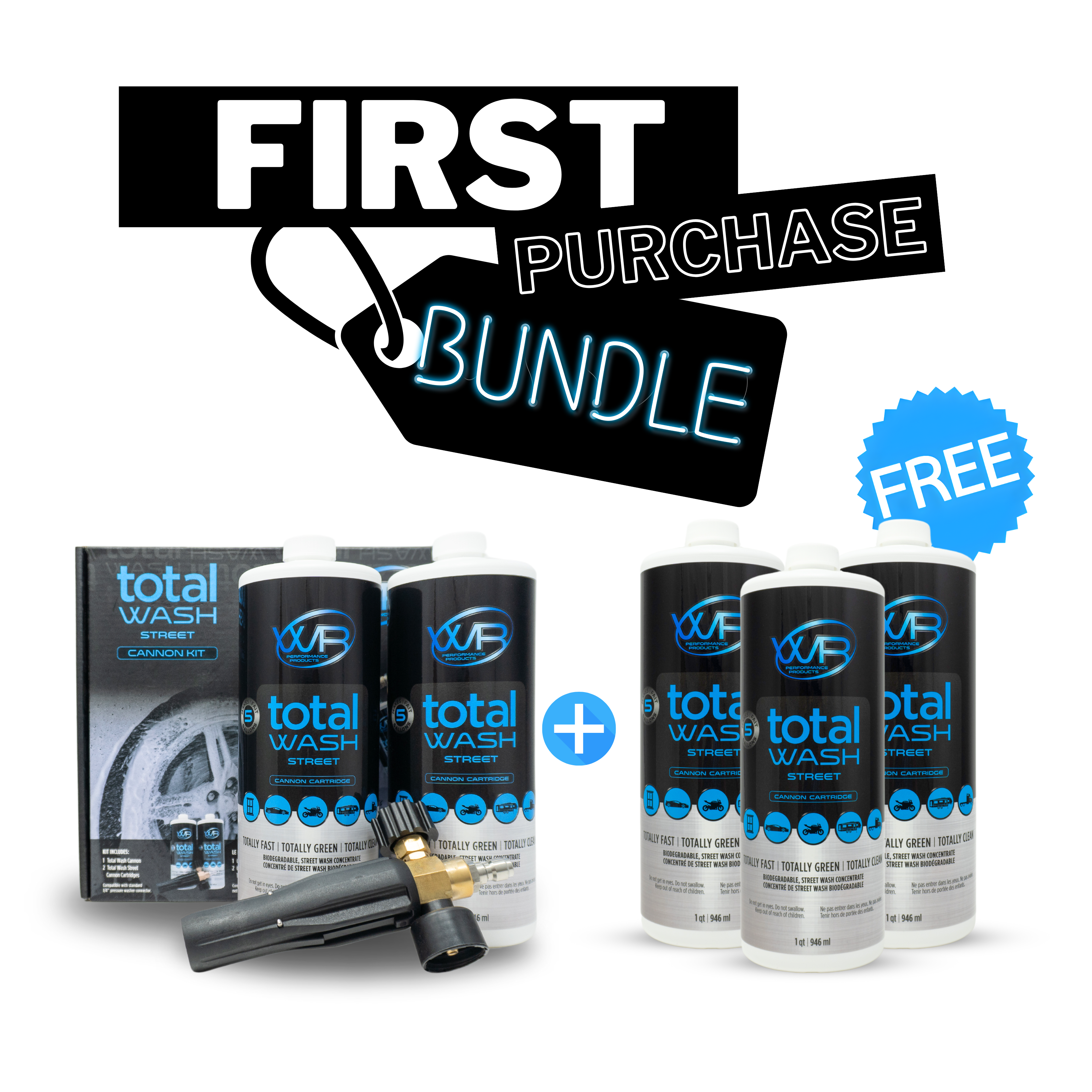 First Purchase Total Wash Street Cannon Kit Bundle