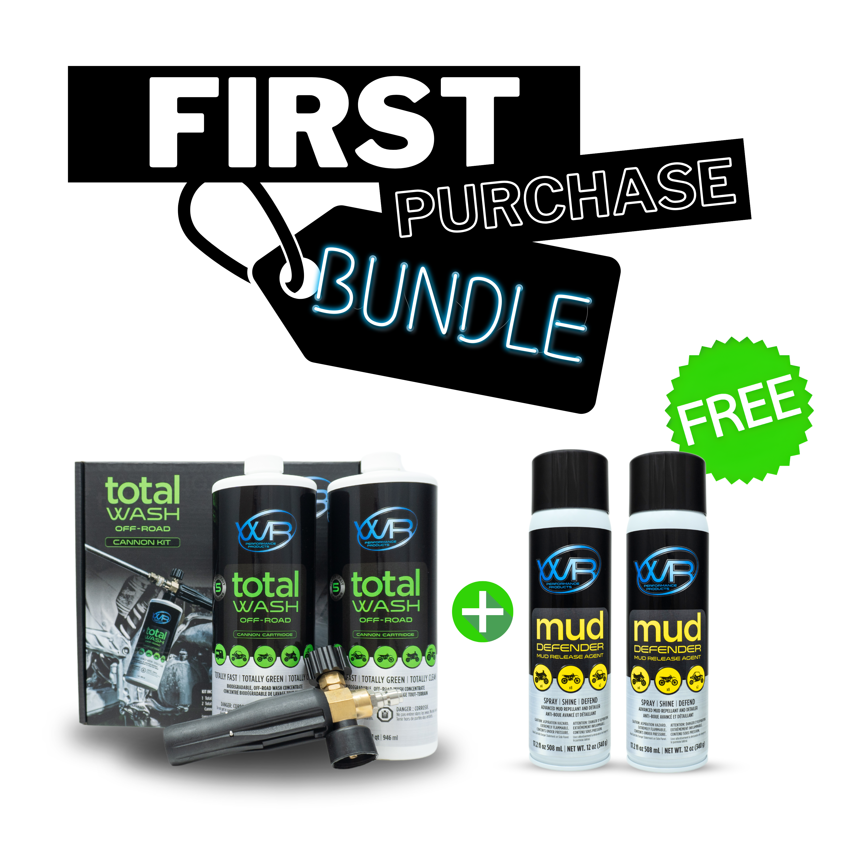 First Purchase Total Wash Offroad Kit Mud Defender Bundle