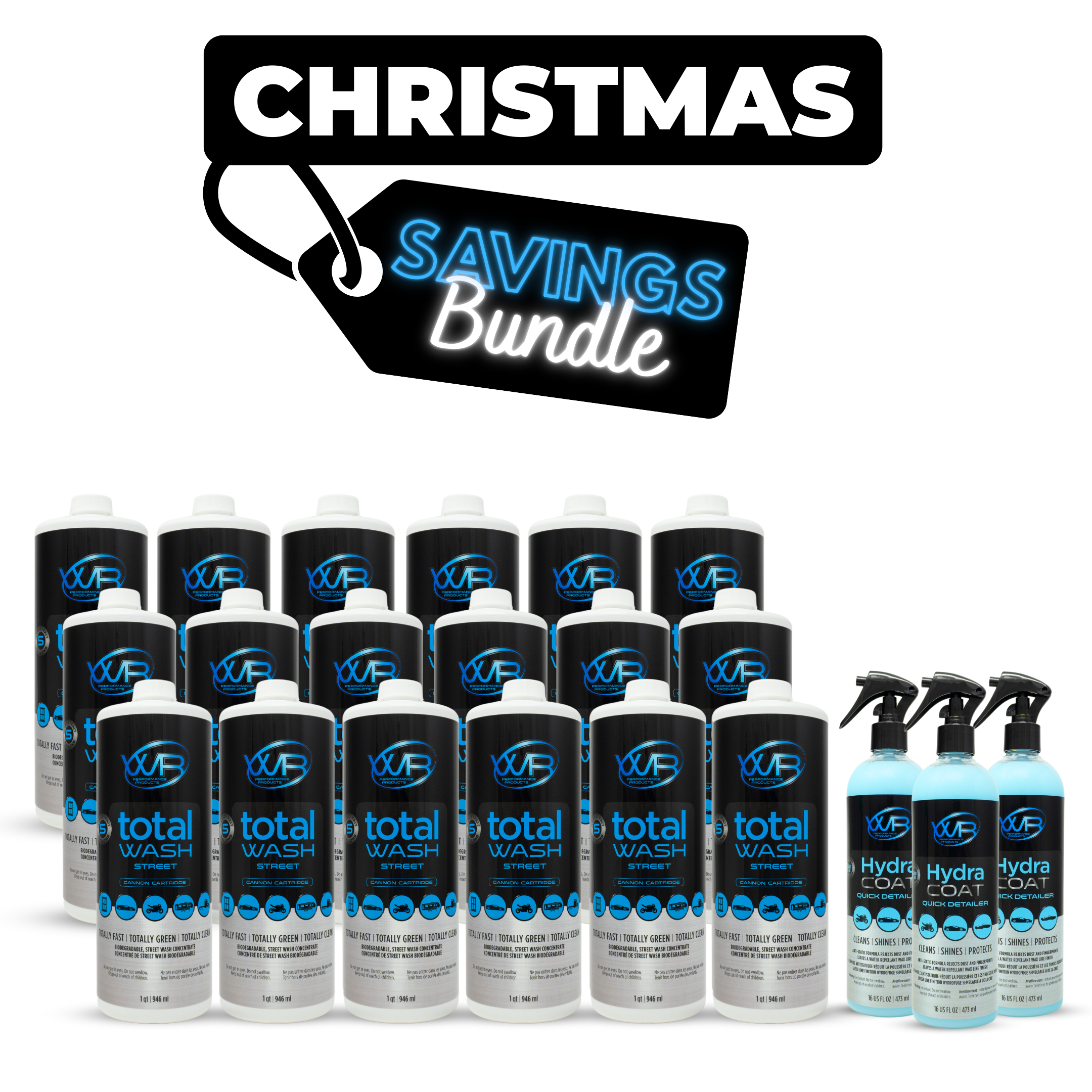 18 Pack of Total Wash Street Cartridges and 3 Pack of Hydra Coat