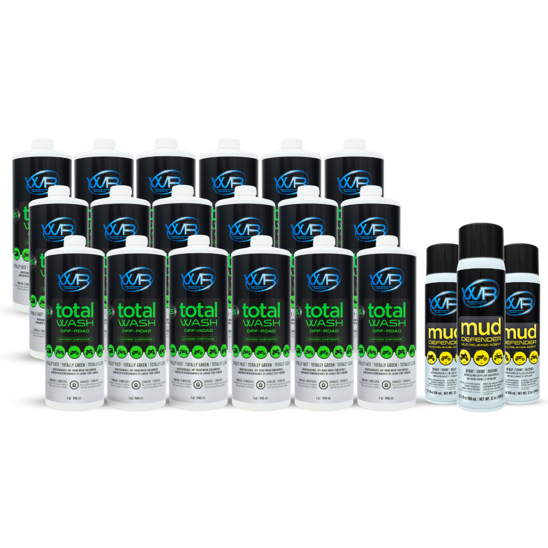 18 Pack of Total Wash Offroad Cartridges and 3 Pack of Mud Defender Bundle